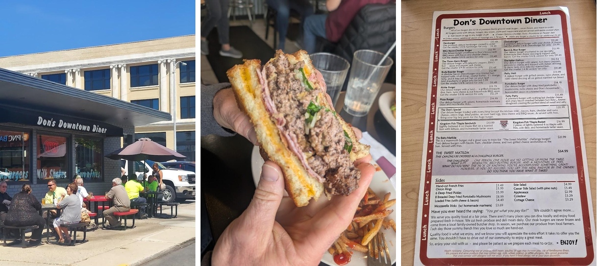 Don's Downtown Diner Menu