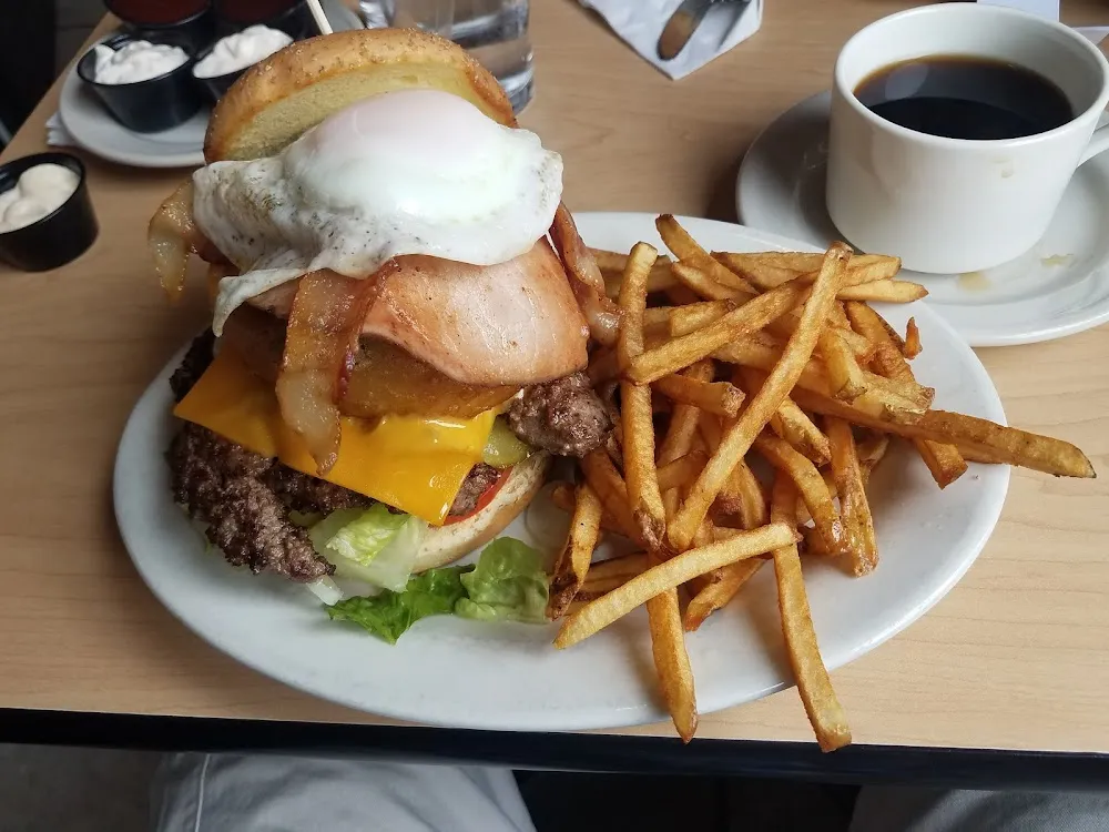 Burger with Bacon Egg and Cheese