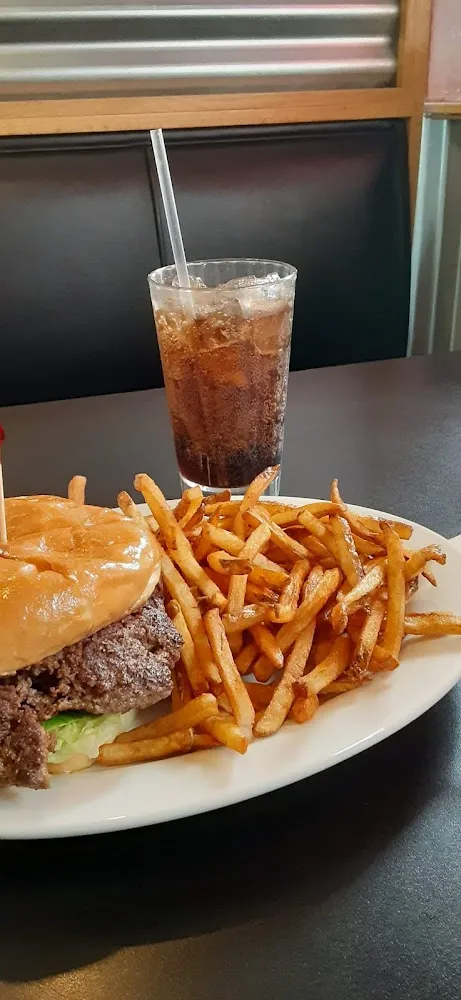 Hamburger Fries and a Coke